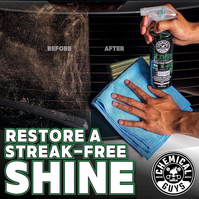 Chemical Guys Starter Car Care & Cleaning Kit, 7-Piece Detailing Kit with 6 Premium 16 oz Car Care Chemicals and Accessories for Washing, Waxing, and Interior Cleaning