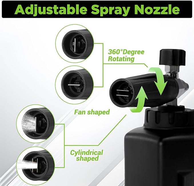 PWACCS Foam Cannon for Pressure Washer, Car Wash Kit with Soap, Snow Foam Blaster 1.5 Liter, Power Washer Soap Cannon with Car Drying Towel and Wash Mitt, 3600 PSI