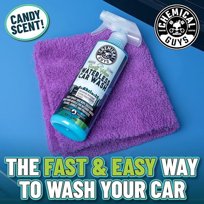 Chemical Guys Swift Wipe Sprayable Waterless Car Wash - Easy Spray & Wipe Cleaner for Cars, Trucks, Motorcycles & RVs, Safe on Paint, Glass & Wheels, Eco Friendly Formula, 64 oz (Half Gallon)