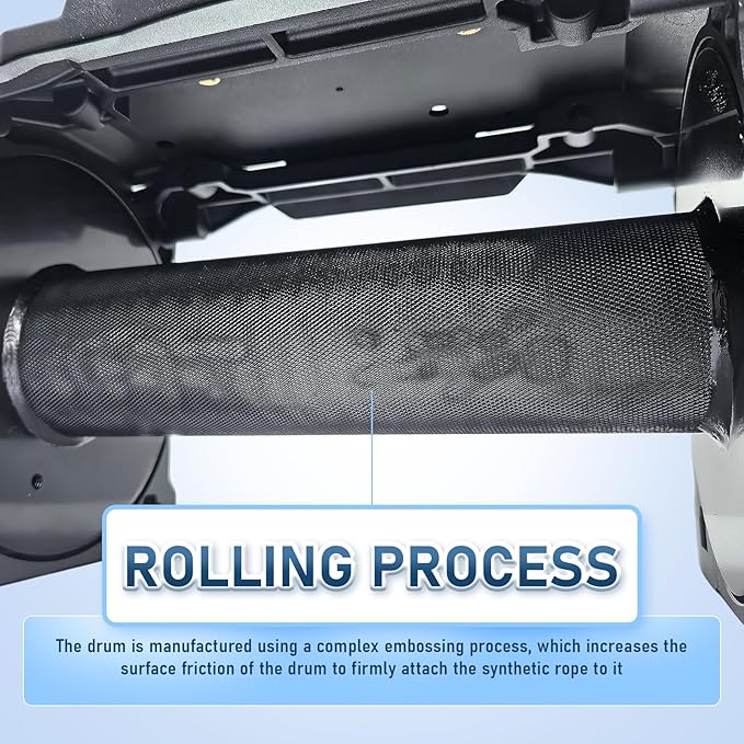 XYCLE13500lbs12V Electric Winch IP68waterproofOff-Road Vehicle Rescue winchs with2wireless Remote Controls and Synthetic Rope Suitable for Towing SUVs,Loggers,Trucks,Trailers,Jeeps,4WD (Dark-Gray)