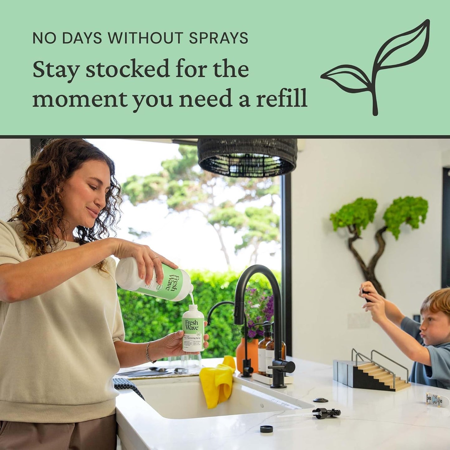 Fresh Wave Original Scent Odor Eliminator Spray & Air Freshener Refill, 32 fl. oz.