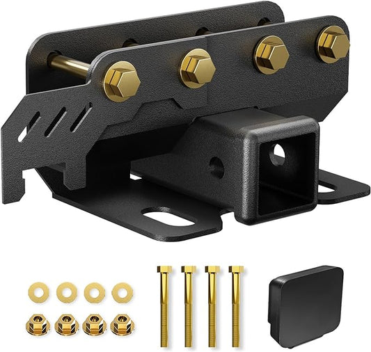 Tow Hitch 2 Inch, for Ford Bronco Tow Hitch Trailer Kit Compatible for 2021-2025 Ford Bronco 2 Door & 4 Door Hitch Receiver with Cover, Rear Bumper Towing Hook Combo (Exclude Bronco Sport)