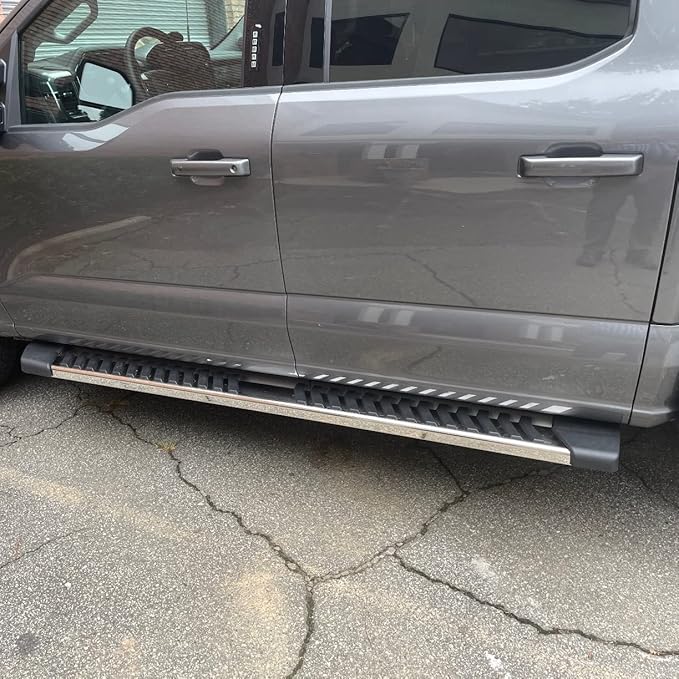COMNOVA Side Step Nerf Bar Running Board Replacement for Ford F-150 Crew Cab 04-14（4 Full Size Door）,6 Inch Step Pad Design,OE Style