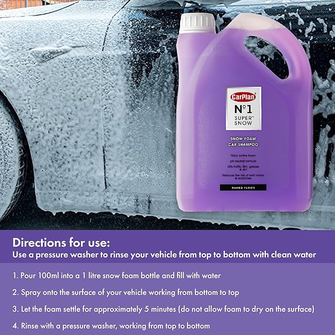 CarPlan No.1 Super Snow Car Shampoo, 69 Fl Oz