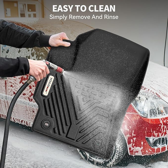 YITAMOTOR Floor Mats Set Fit for Toyota Corolla 2025-2020, All Weather TPE Corolla Floor Liners and Trunk Mat Custom Fit Front & 2nd 2 Row Seat & Cargo Liners, Black