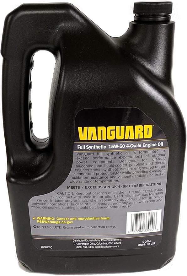 Vanguard 5-Quart 15W-50 Full Synthetic Engine Oil
