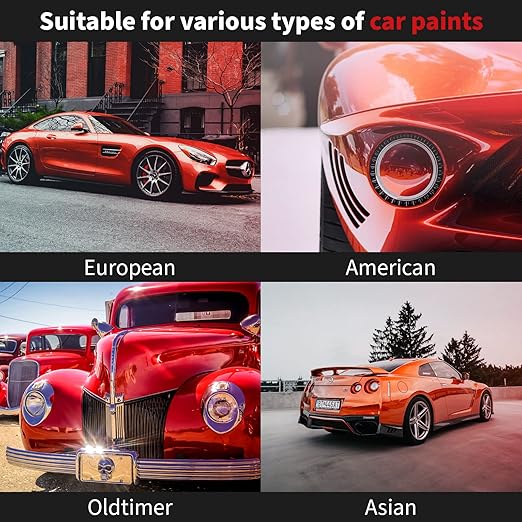 MENZERNA 3.5 Inch 2X Premium Polishing Pads Finish I High Shine Finishing Buffer Pad I Body Repair Buffing & Polishing I with Safety Edge, Velcro Attachment I Washable & Long Lasting