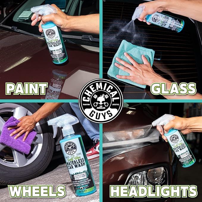Chemical Guys Swift Wipe Sprayable Waterless Car Wash - Easy Spray & Wipe Cleaner for Cars, Trucks, Motorcycles & RVs, Safe on Paint, Glass & Wheels, Eco Friendly Formula, 1 Gallon (128 oz)