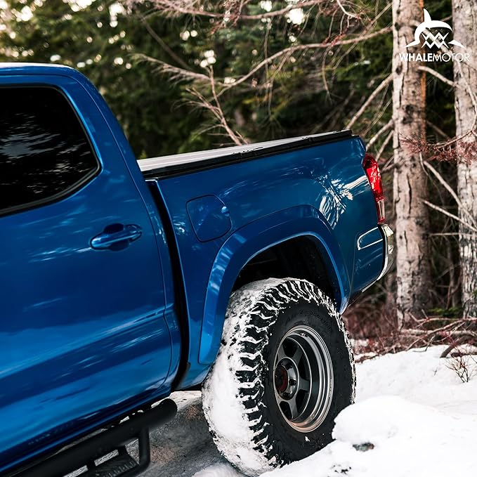 Hard Folding Truck Bed Tonneau Cover Compatiable with Chevy Silverado & GMC Sierra 1500(2007-2025) 5.8 FT Short Box(NO CarbonPro Bed), Tri Fold Style