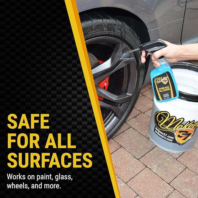 McKee's 37 - Hydro Blue SiO2 Coating | Ceramic Coating for Cars, Easy Protection & Shine Spray for Paint, Glass, Wheels, Chrome & Trim (22 oz)