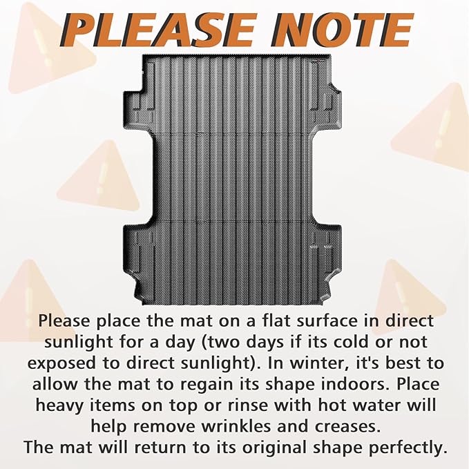 TripleAliners Truck Bed Mat Compatible with 2019-2025 2026 Chevy Silverado 1500/GMC Sierra 1500 Accessories 6.6FT Vehicle Perfectly Flush All Weather Protection TPE Heavy Duty Cargo Mat(Standard Bed)