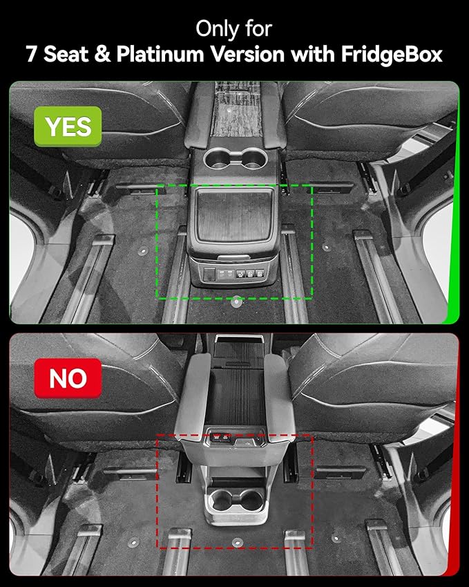 3W Floor Mats & Cargo Liner Fit Toyota Sienna 2024-2026 (Only for Platinum Version with Refrigerator) TPE Custom Fit Floor Liner and Trunk Mat for Sienna 7 Seat (w/o Spare tire)