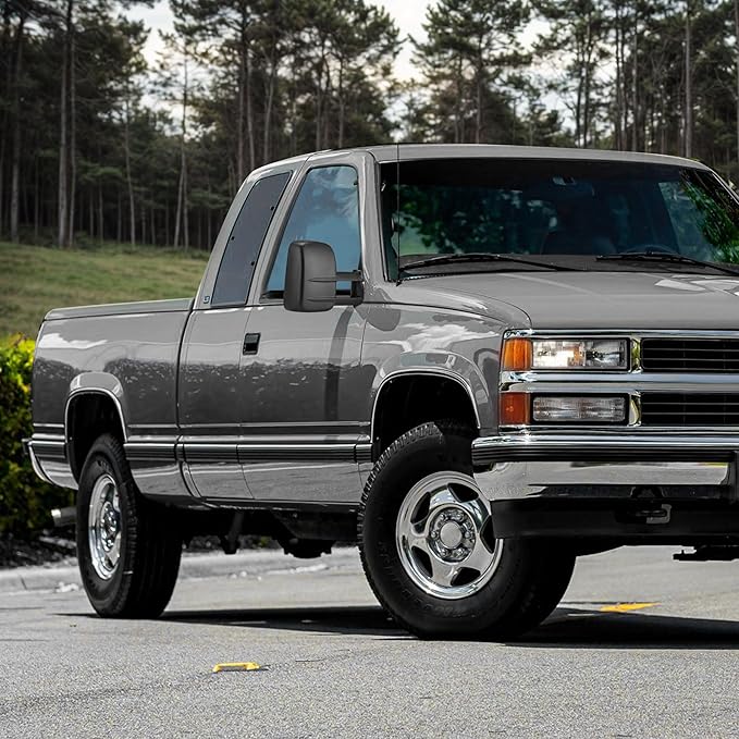 DWVO Towing Mirrors Fits 1988-1998 Chevy GMC C/K 1500 2500 3500 Pickup Manual Extendable Side Mirrors Pair Set