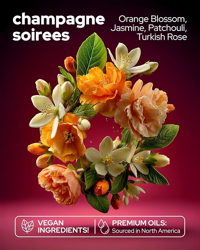 Vilicci Car Air Freshener | Luxurious Hanging Diffuser | Premium Hanging Car Diffuser | Long Lasting Fragrance for Auto | 1 Bottle of Car Scent (1 Count (Pack of 1), Champagne & Soiree)