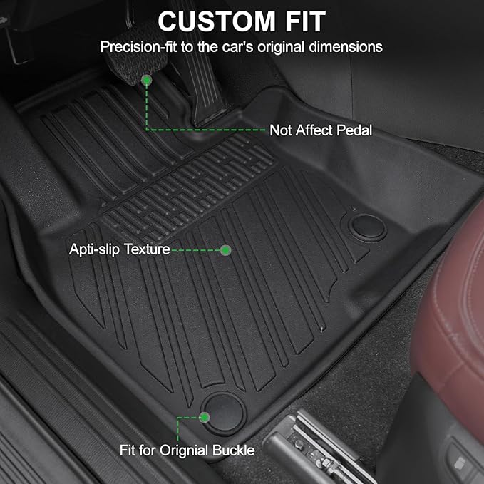 Floor Mats for 2017-2025 Mazda CX-5, TPE All Weather Protection Custom Fit Floor Liners Door Sill Guards for Mazda CX5 Accessories 2024 2025