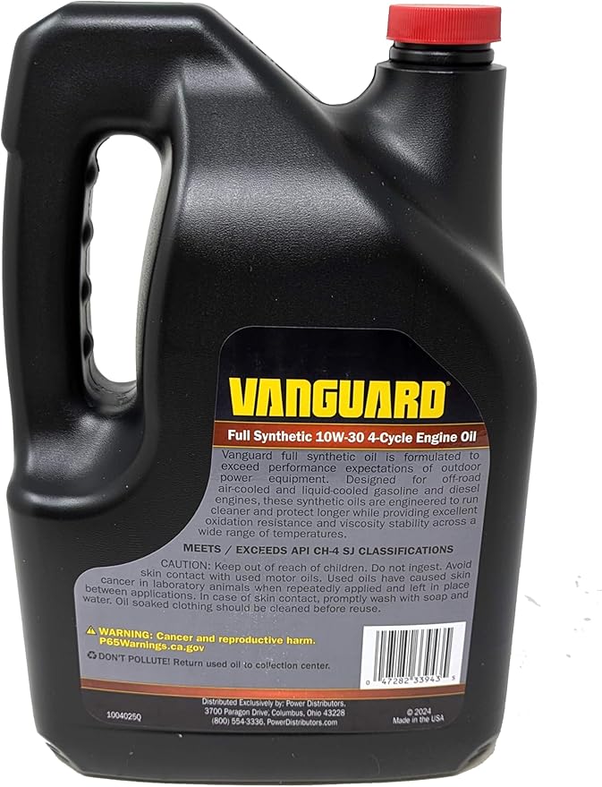Vanguard 5-Quart 10W-30 Full Synthetic Engine Oil