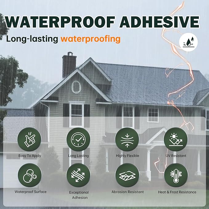 Clear Coating 1 Gallon, UV Defense, Concrete Sealer, Transparent Waterproof Adhesive & Invisible Waterproof Agent, Acrylic, for Roof, Wall, Indoor & Outdoor