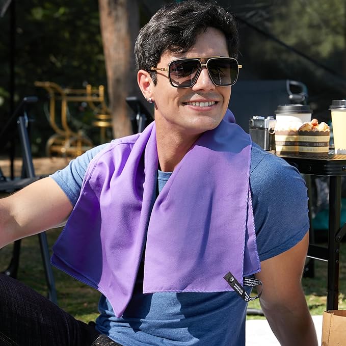 Rainleaf Microfiber Towel Perfect Travel & Gym & Camping Towel. Quick Dry - Super Absorbent - Ultra Compact - Lightweight. Suitable for Trip, Beach, Shower, Backpacking, Pool