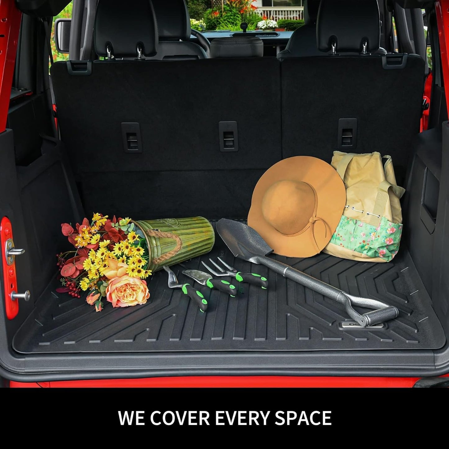 OEDRO Cargo Trunk Liner Floor Mat Fit for 2017-2025 Mazda CX-5, Black TPE All Weather Guard Heavy-Duty CX-5 Cargo Mat