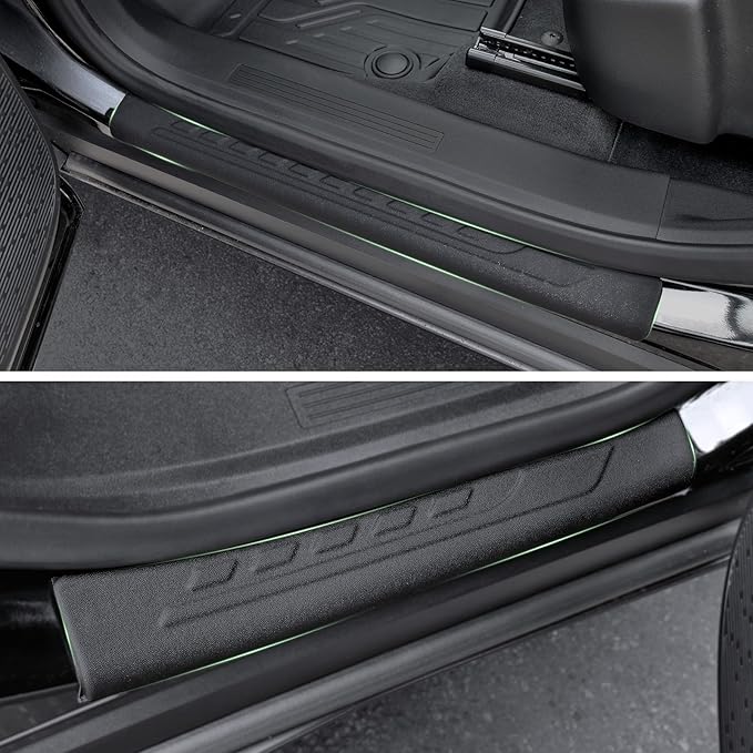 Floor Mats Custom Fit for 2025 2026 Chevrolet Chevy Equinox (Gas Model) & GMC Terrain 2025, TPE All Weather Protection Car mat Front & 2nd Row Automotive Liners & 4 Door Sill Guards Accessories