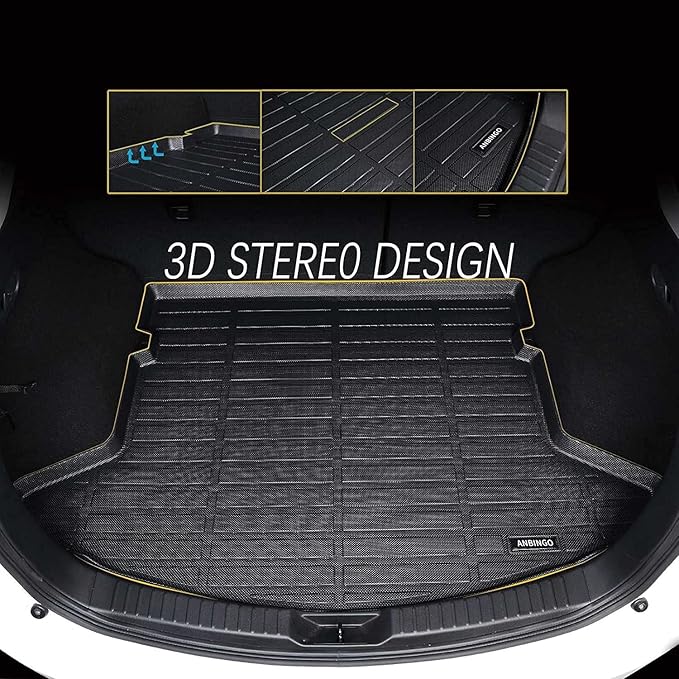 Floor Mats & Cargo Liner Custom for Toyota Prius & Prius Prime 2026 2025 2024 2023 All Weather Prius Car Mats 1st, 2nd Row Set & Cargo mat Prius Floor Mats 2026 Accessories-Black
