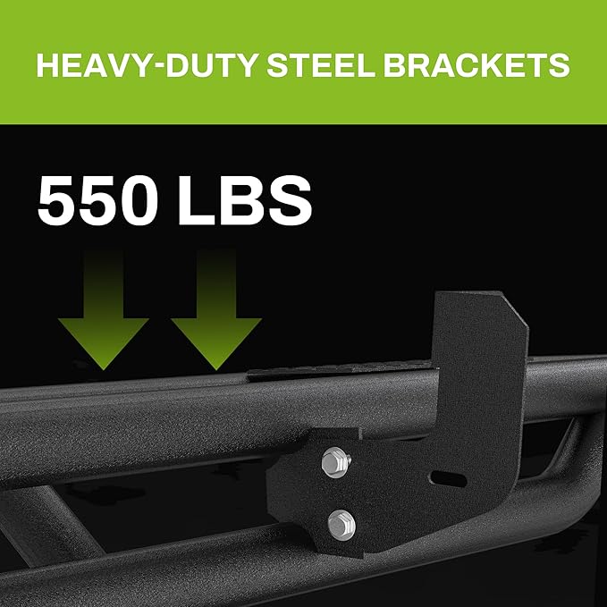 AUTOSAVER88 6.5'' Running Boards Compatible with 2009-2018 Dodge Ram 1500 Crew Cab, 2019-2024 1500 Classic, 2010-2025 Ram 2500/3500, Textured Black Side Step Rails Tube Nerf Bars