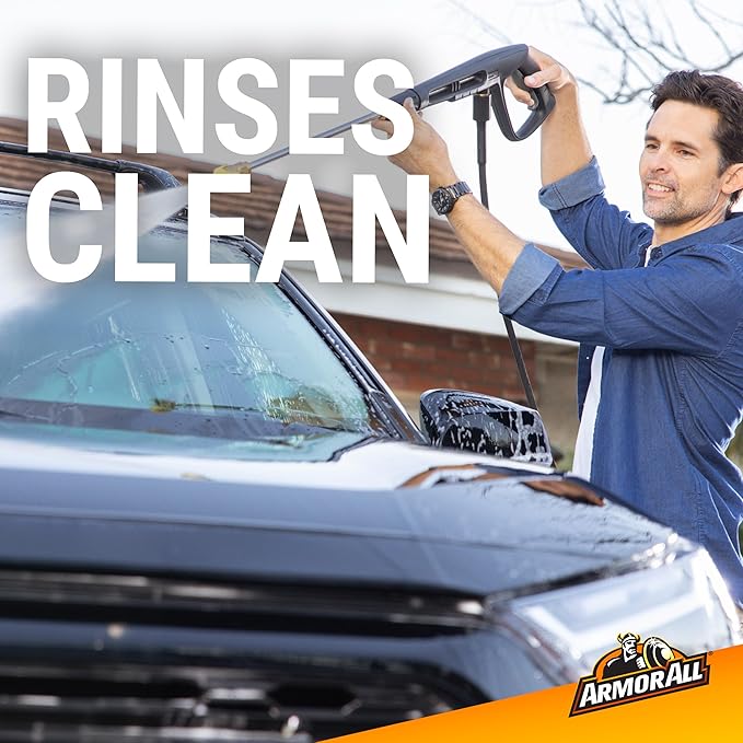 Armor All Foam Action Car Wash Soap, Cleaning Concentrate for Cars, Trucks, and Motorcycles, 64 Fl Oz Bottles (Pack of 4)