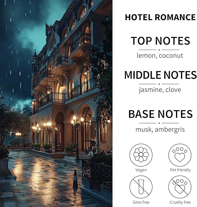 2- Pack Hotel Romance Car Air Freshener Hanging Long Lasting Scent Essential Oil Diffuser Car Perfume Inspired Fragrances for Men and Women by VUTOLLOSA