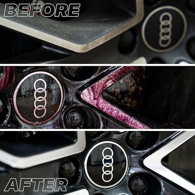 GYEON Iron Wheel Cleaner Redefined – Acid-Free Gel Formula for Brake Dust & Iron Removal – Safe on All Wheel Finishes and Rim Types – Professional Grade Wheel Cleaning Spray