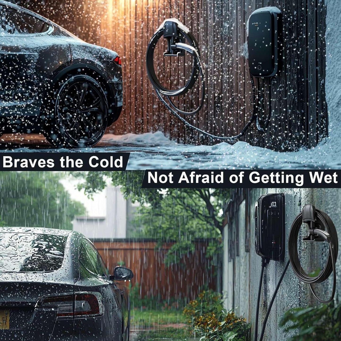 Tesla Charger Holder Wall Mount Tesla Charging Cable Organizer for Tesla Mobile Connector, Swivel NACS Holster