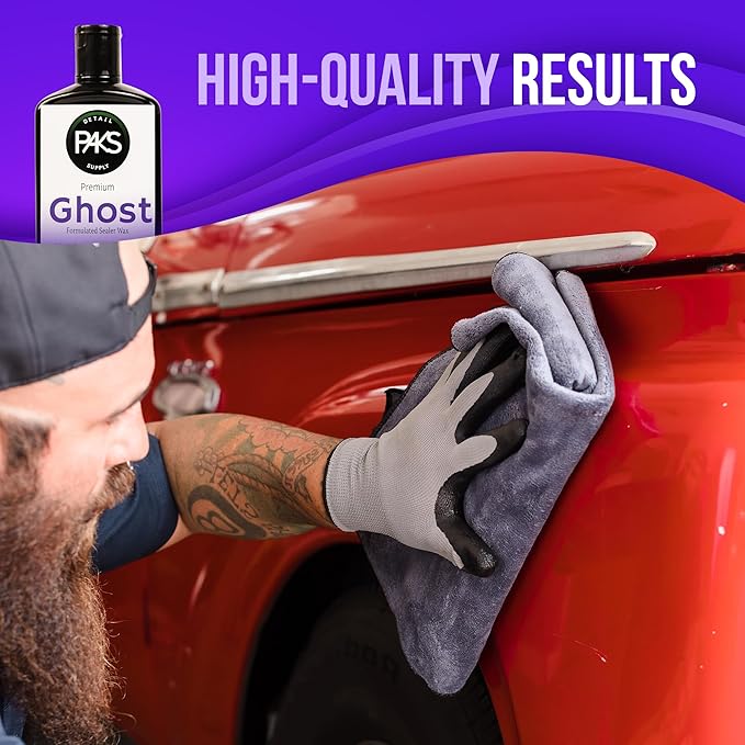 Paks Professional Grade Ghost Synthetic Sealant Auto Wax, Professional Grade Wax for Car, Long Lasting UV Protection Car Sealant Wax, 16-oz Car Paint Sealant, Finnish Enhancer Car Wax Sealant