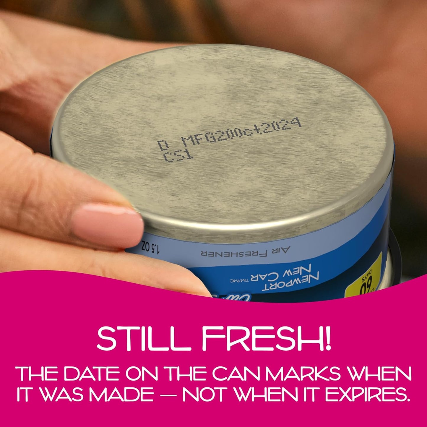 Can Air Freshener and Odor Neutralizer by California Scents, Set of 12 Spillproof Cans for Home and Car, Assorted Scents, 1.5 Oz Each (Packaging May Vary)