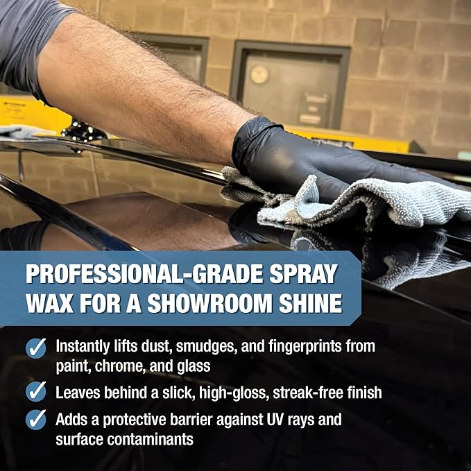 Zenex Body Gloss Liquid Spray Wax - High Gloss Professional-grade Detail Spray Wax | Cleans & Protects Painted Surfaces, Glass, Chrome, & More | Water-Repellant Protection | 32 oz (2 Pack)