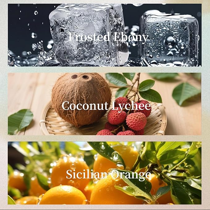 THEDOTS Series Car Air Freshener with 2 Adjustable Ribbons for Car Rearview Mirror, Coconut Lychee, 30 Days, Non-Toxic Fabric Sachet Gift (1 Pack)