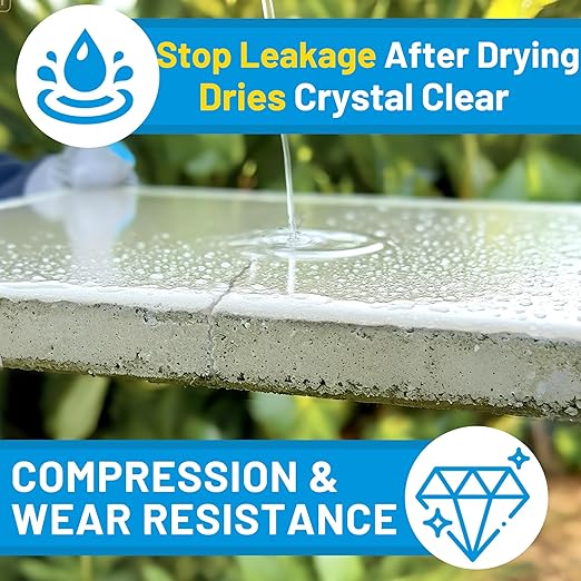 Waterproof Sealant, Liquid Transparent Waterproof Coating Repairing Anti-Leakage Agent, Invisible Water Proof Adhesive Indoor and Outdoor Water-Based Waterproofing Glue 4L