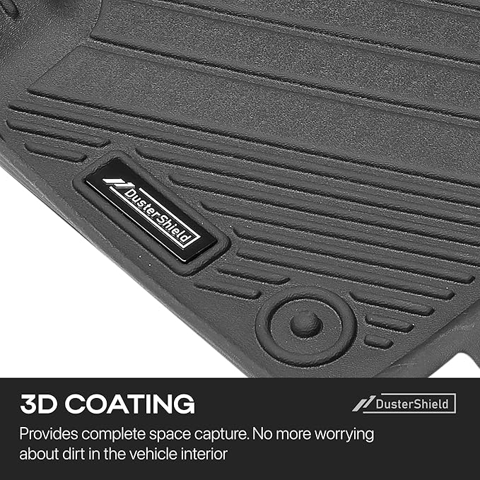 Compatible with Nissan Rogue 2024 2025 – Custom Fit Floor Mats, 2-Row All-Weather TPE Car Mats Full Set – Waterproof, Odorless, Non-Slip, Easy to Clean, Durable Automotive Liners