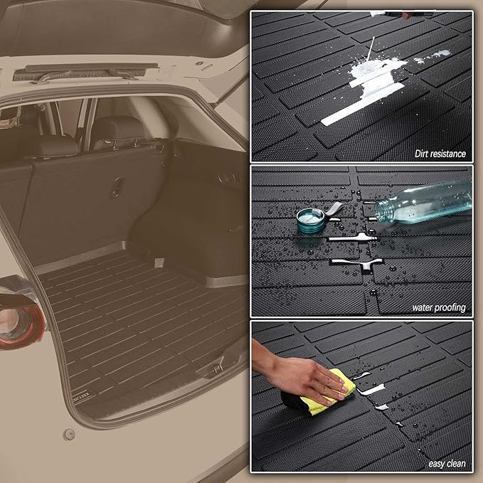 KELCSEECS Cargo Liner Custom for 2022 2023 2024 Hyundai Ioniq 5 & Ioniq 5 N 2025 Fit Cargo Mat Floor Mat Trunk Mat Hyundai Ioniq 5 All Weather Trunk Liner Black Accessories