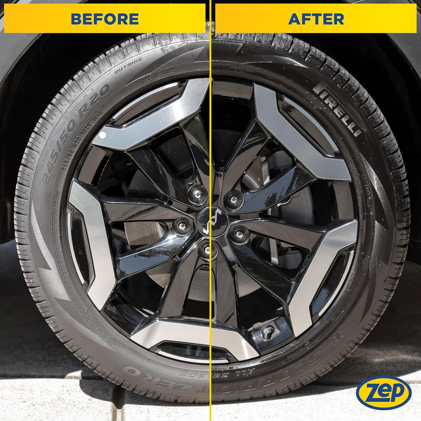 Zep Tireless Shine Tire Dressing - 14 OZ (Case of 12) - 1801