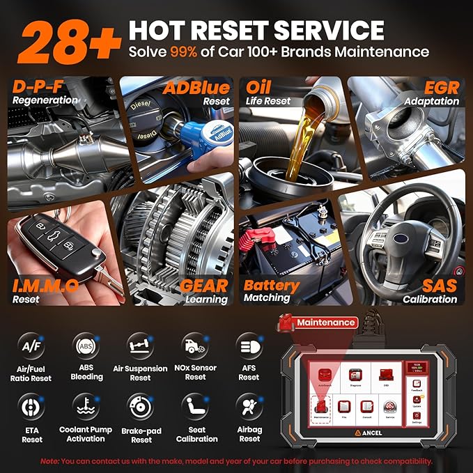ANCEL OBD2 Scanner DS500 Elite Bidirectional Scan Tool, Full System Car Diagnostic Scanner with 28+ Reset Services, Active Test, CAN-FD, FCA Autoauth, Lifetime Free Upgrade