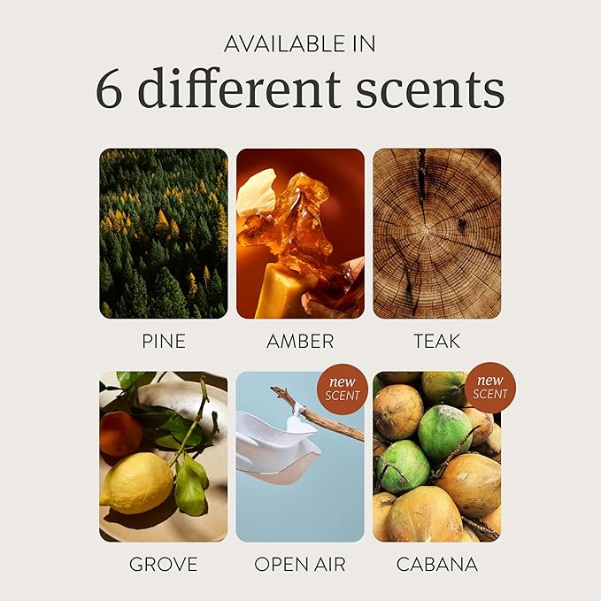 Drift Car Air Freshener - The Original Wood Air Freshener - Car Odor Eliminator - Long Lasting Scent - Metal Clip - Essential Oils - Clean Ingredients - Teak Scent 3 Pack Refill - NO CLIP INCLUDED