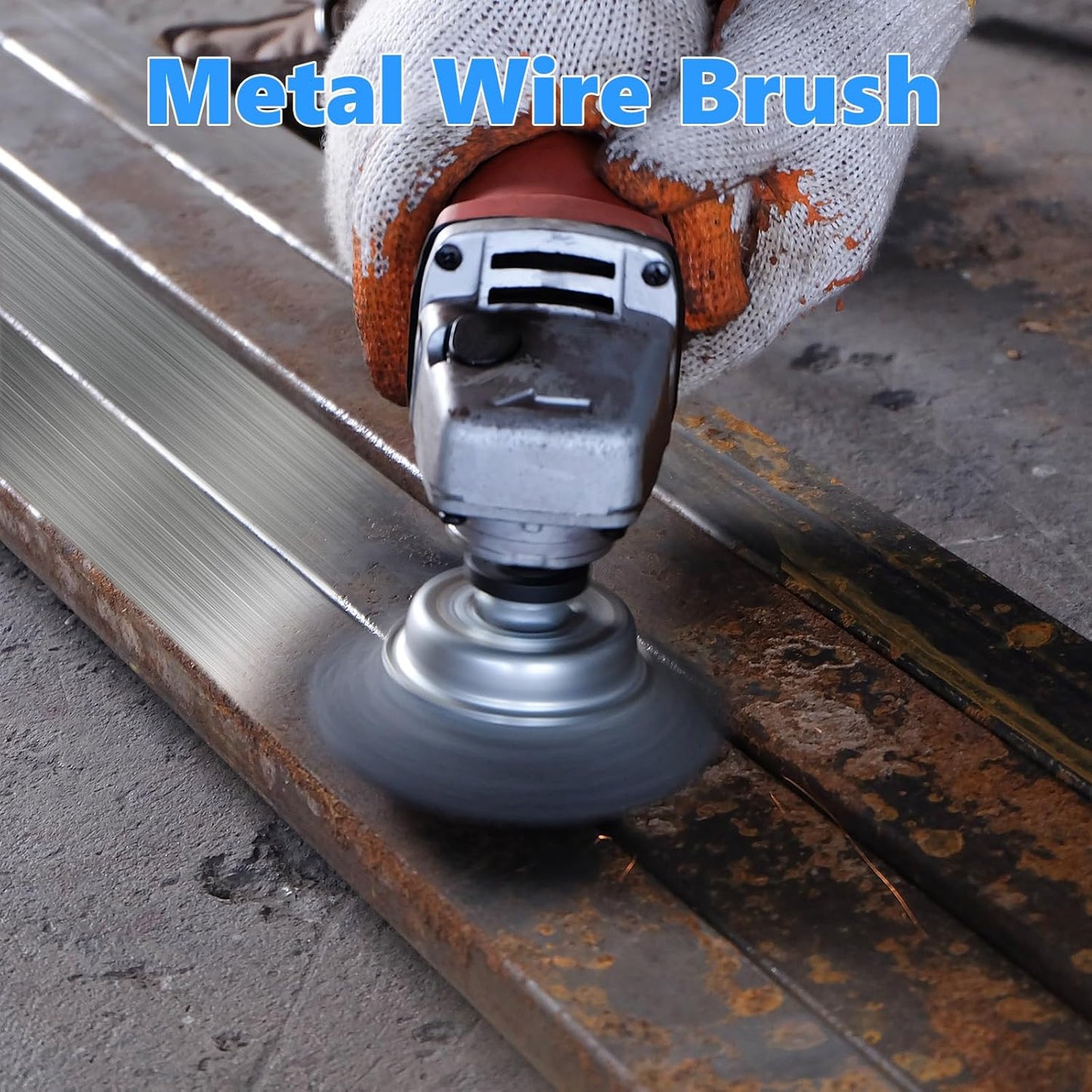 Rocaris 10-Pack Carbon Steel Wire Wheel, Cup, Pen Brush Set with 1/4-Inch Hex Shank for Rust Removal, Corrosion and Scrubbing Surfaces