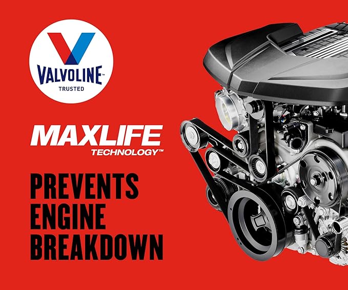 Valvoline High Mileage with MaxLife Technology 20W-50 Synthetic Blend Motor Oil 1 Quart