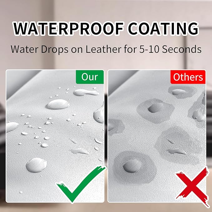 Leather Recoloring Balm,8.5oz Leather Color Restorer,White Leather Repair kit for Furniture and Car Interior,Leather Couch Scratch Repair,Leather Dye Paint for Faded,Cracked and Damaged Leather