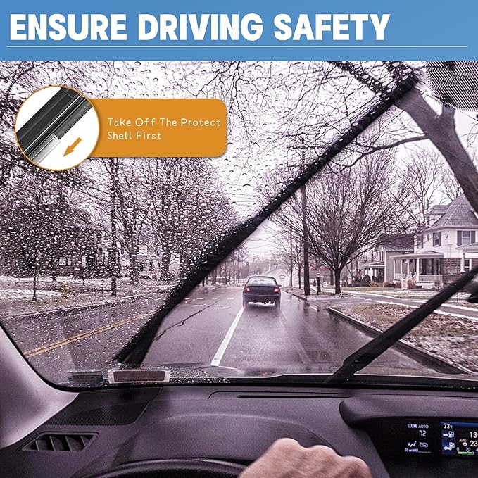 MIKKUPPA 26"+19" Windshield Wipers - Replacement for 2003-2009 Toyota Sienna, 2009-2014 Acura TL - All Season Wiper Blades, Pack of 2