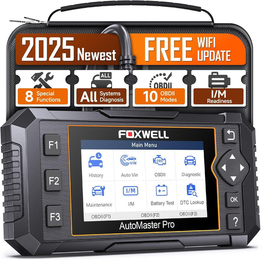 FOXWELL NT624 Elite OBD2 Scanner Upgraded from NT614Elite & NT604Elite Code Reader, All-System OBD2 Scan Tool, 8 Advanced Reset Functions, AutoVIN, Live Data, Lifetime WiFi Free Updates
