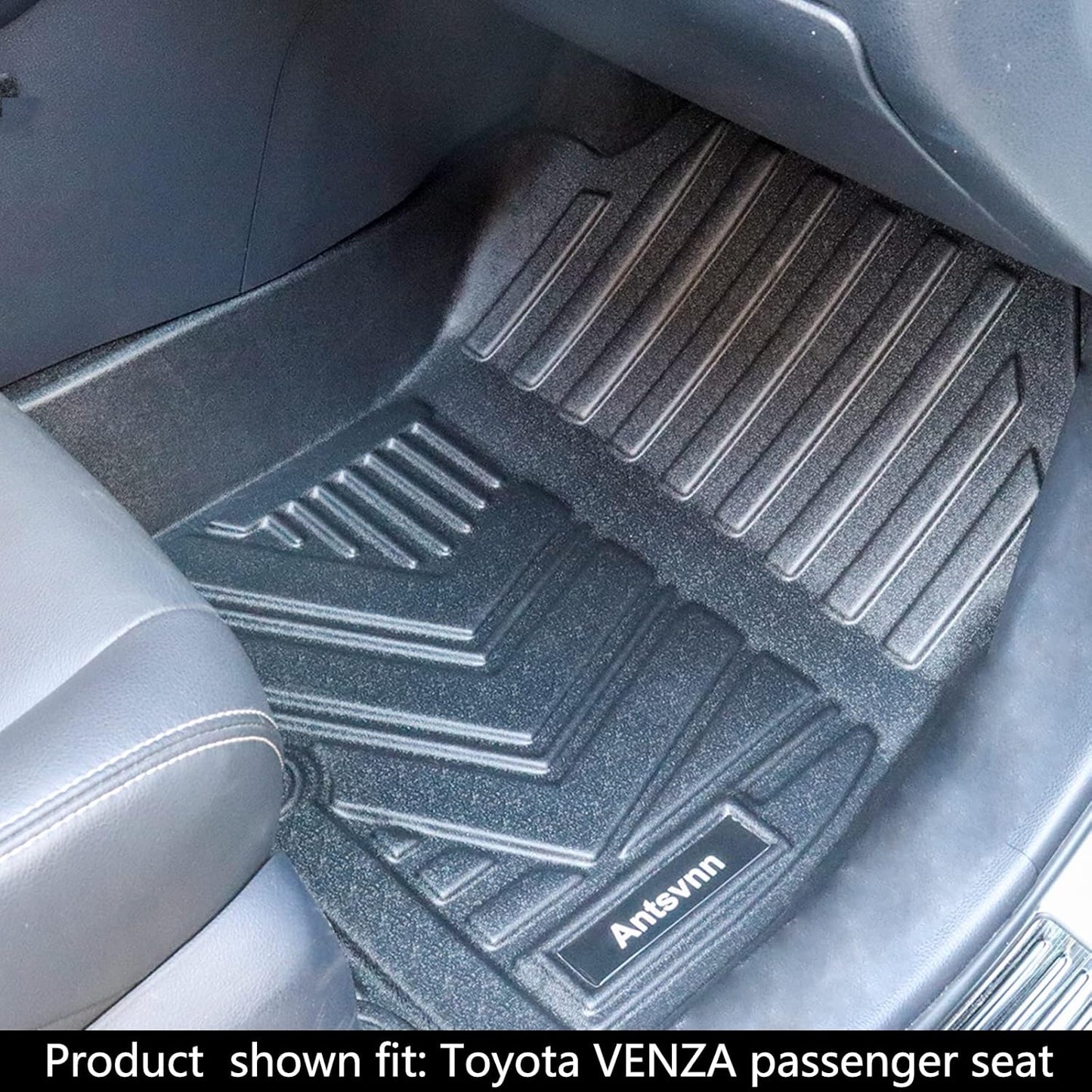 All -Weather Floor Mats Fit for Toyota Venza 2025 2024 2023 2022 2021 Trunk Mats，Rubber Car Cargo Liners Protector for 2021-2025 Toyota Venza Accessories，Anti-Slip Floor Mats 2 Row & Cargo Liners