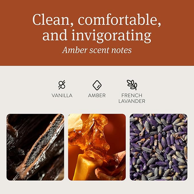 Drift Car Air Freshener - The Original Wood Air Freshener - Car Odor Eliminator - Long Lasting Scent - Auto Accessories - Metal Clip - Essential Oils - Clean Ingredients - Amber Scent Starter Kit