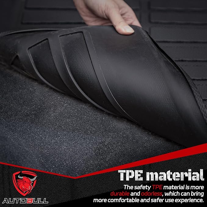 Cargo Liner Compatible with 2015-2024 Ford Edge Cargo Mat，All Weather Protection Trunk Liner Rear Trunk mat，Black