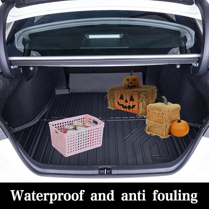 Trunk Mat & Backrest Mat (Only Fit Sport Model) for 2016-2023 Mazda CX-9 CX9 TPE All Weather Protection Cargo Liners Covering The backrest