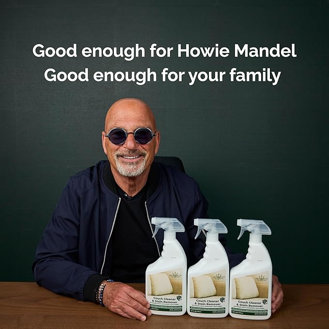 Couch Cleaner and Stain Remover Spray – Professional Strength, Multi-Surface Fabric and Upholstery Cleaner – Pet-Safe, Non-Toxic, Quick-Drying for Couches, Sofas & Car Interiors.